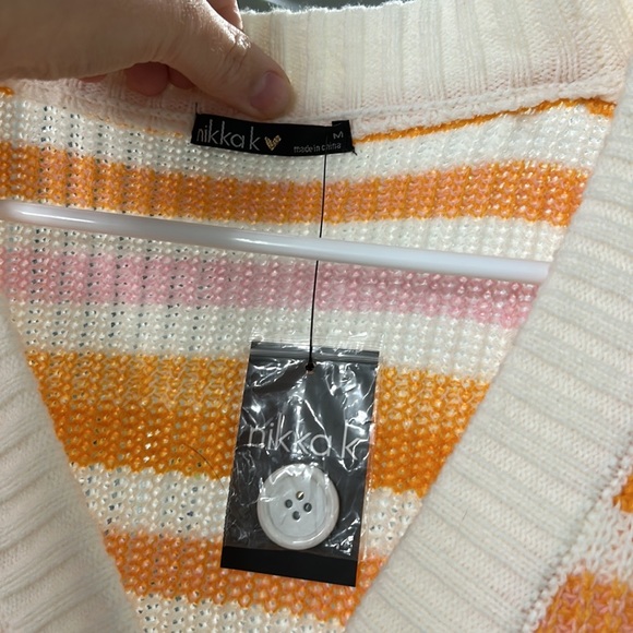 Nikka K | Striped Button Front Cardigan - Picture 3 of 4